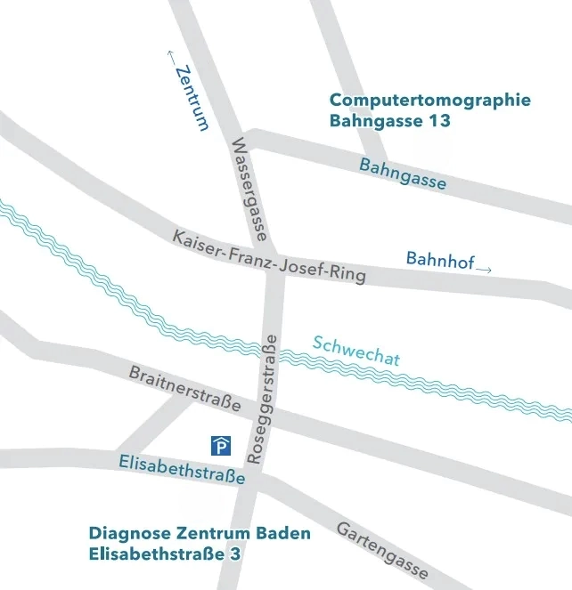 Anfahrtsplan in die Ordination(en)